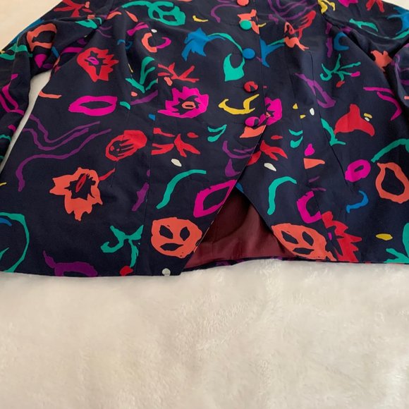 Myong Lim Multi Colored Asymmetrical Blazer Size XL to 1X*** - Picture 10 of 16